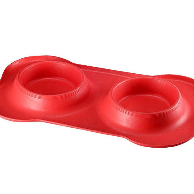 Pet Bowl Stainless Steel Double Bowl