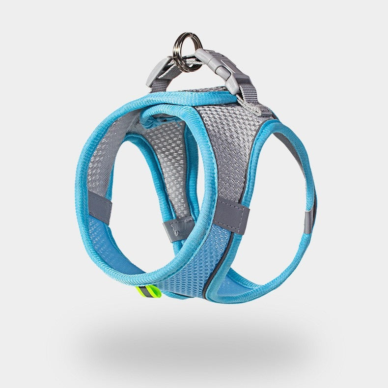 Pet Dog Cat Harness Vest Breathable Reflective Adjustable Walking Leash