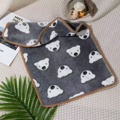 Manufacturer's Ready-Made Cat and Dog Mats, Blankets, Flannel Blankets, Four-Season Blankets, Pet Comfort and Warmth, Autumn and Winter Coral Velvet