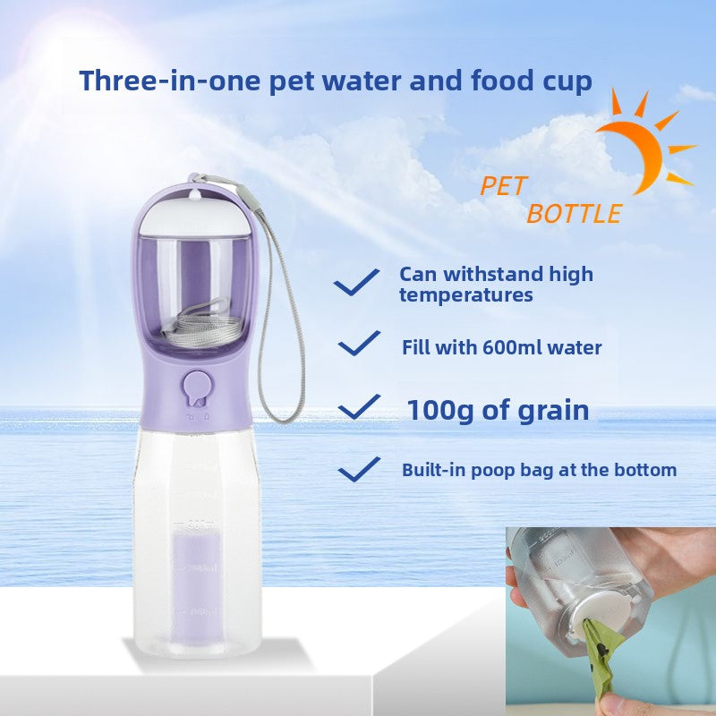 Portable Pet Water and Food Dispenser