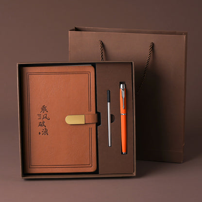 Custom Imitation Leather Notebook with Gift Box