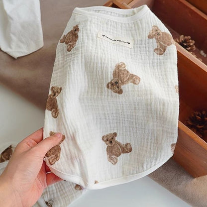 Floral Pet Shirt for Cats and Small Dogs