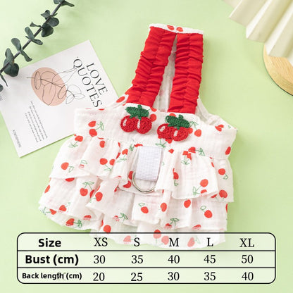 Floral Pet Shirt for Cats and Small Dogs