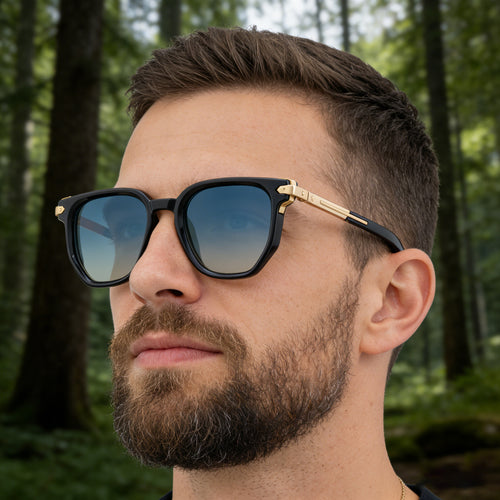 Men's Polygonal Square Sunglasses