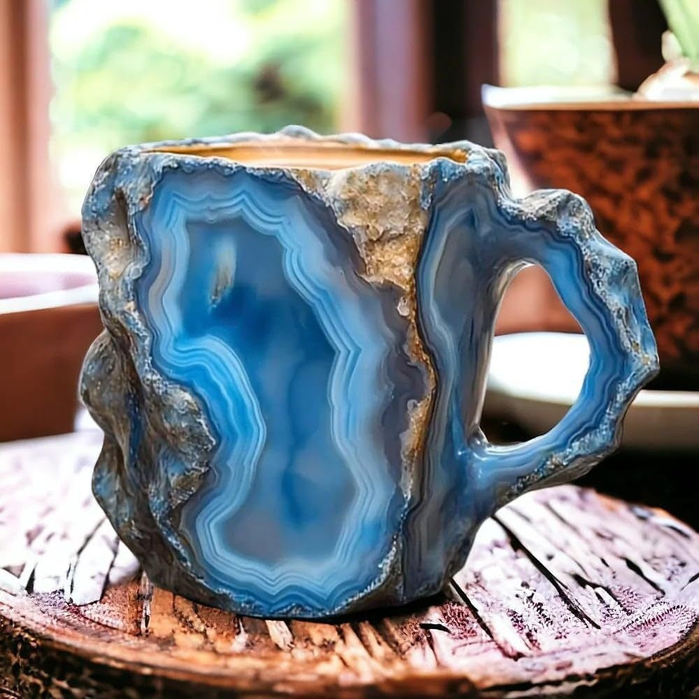 Crystal Coffee Mugs Imitation Mineral Crystal Coffee Resin Cup