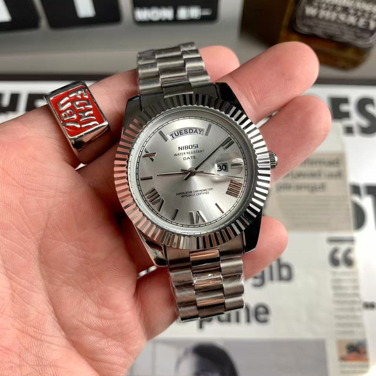 Classic Retro Calendar Watch