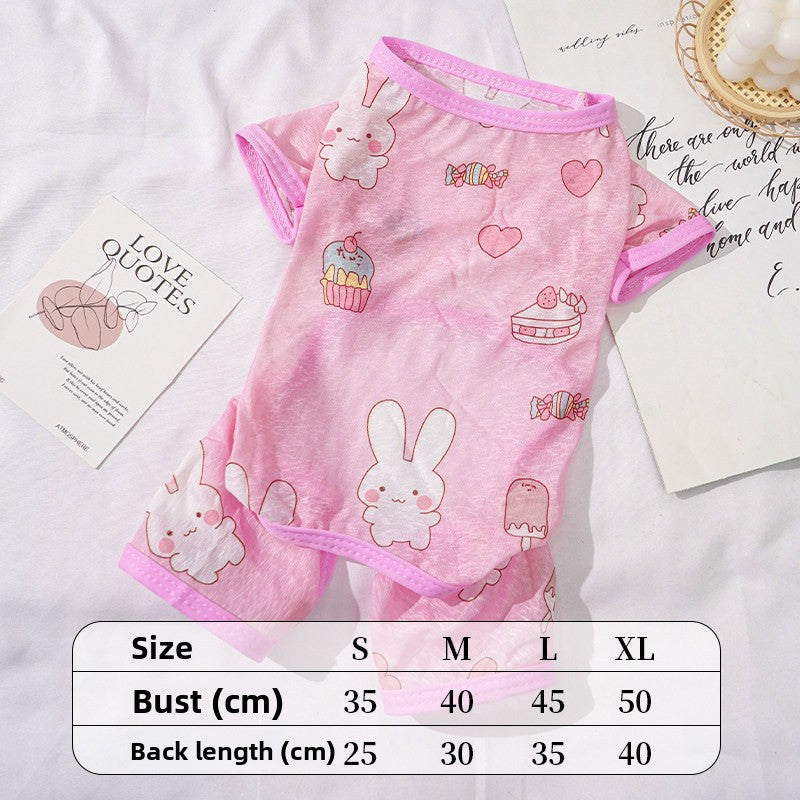Floral Pet Shirt for Cats and Small Dogs
