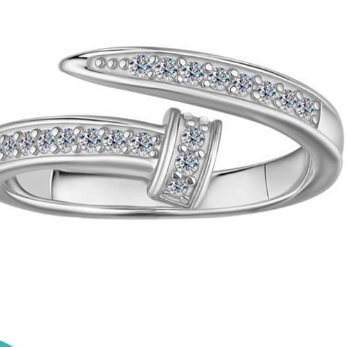 S925 Silver Moissanite Women's Ring