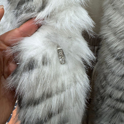 Women's Gradient Faux Mink Fur Coat