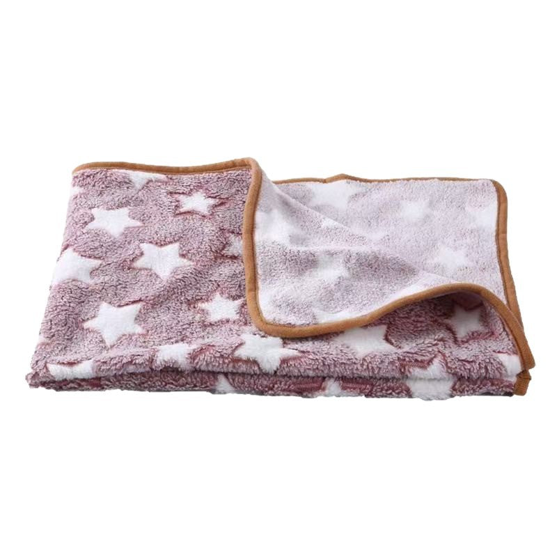 Manufacturer's Ready-Made Cat and Dog Mats, Blankets, Flannel Blankets, Four-Season Blankets, Pet Comfort and Warmth, Autumn and Winter Coral Velvet