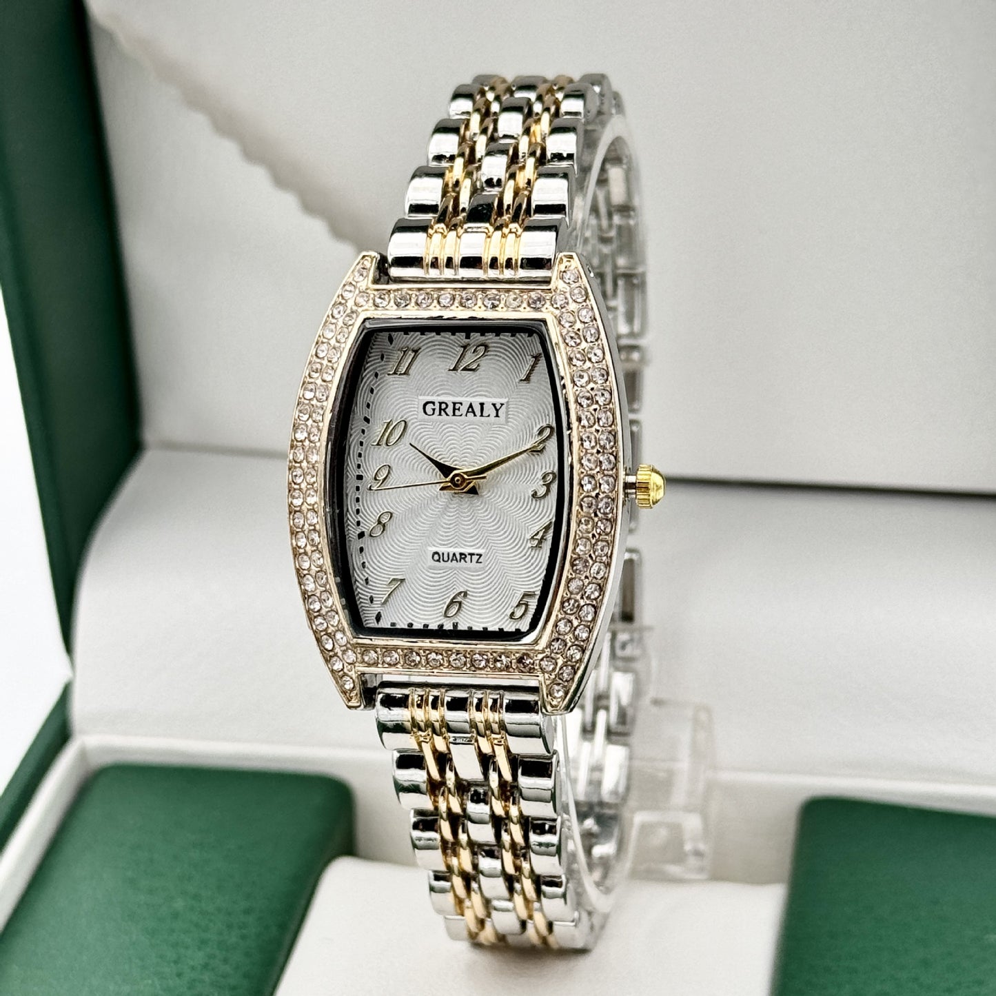 Fashion Quartz Watch Digital Analog Combo