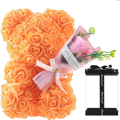 Eternal Rose Bear Gift with Decorative Box
