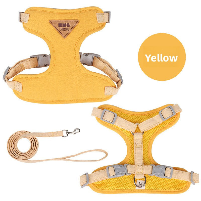 Adjustable Pet Harness Vest with Leash for Cats and Small Dogs