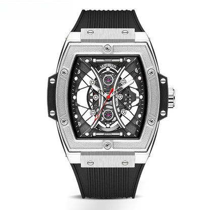 Meigel's New Men's Barrel-Shaped Wholesale Douyin Popular Fashion Trend Silicone Strap Luminous Sports Watch